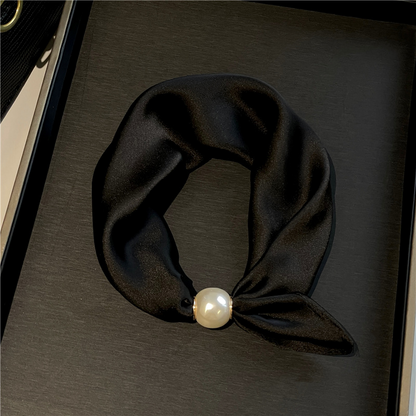 📢📢LIMITED-TIME 50% OFF!!🌸No-Tie Magnetic Pearl Clasp Soft Scarf💟Everyday Versatile Pieces