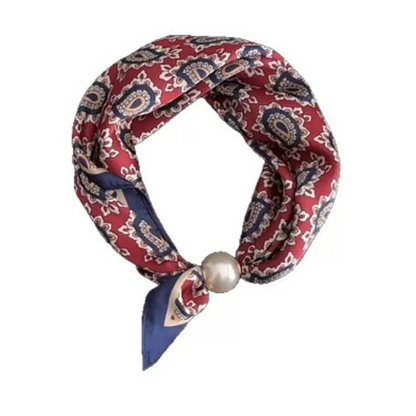 📢📢LIMITED-TIME 50% OFF!!🌸No-Tie Magnetic Pearl Clasp Soft Scarf💟Everyday Versatile Pieces