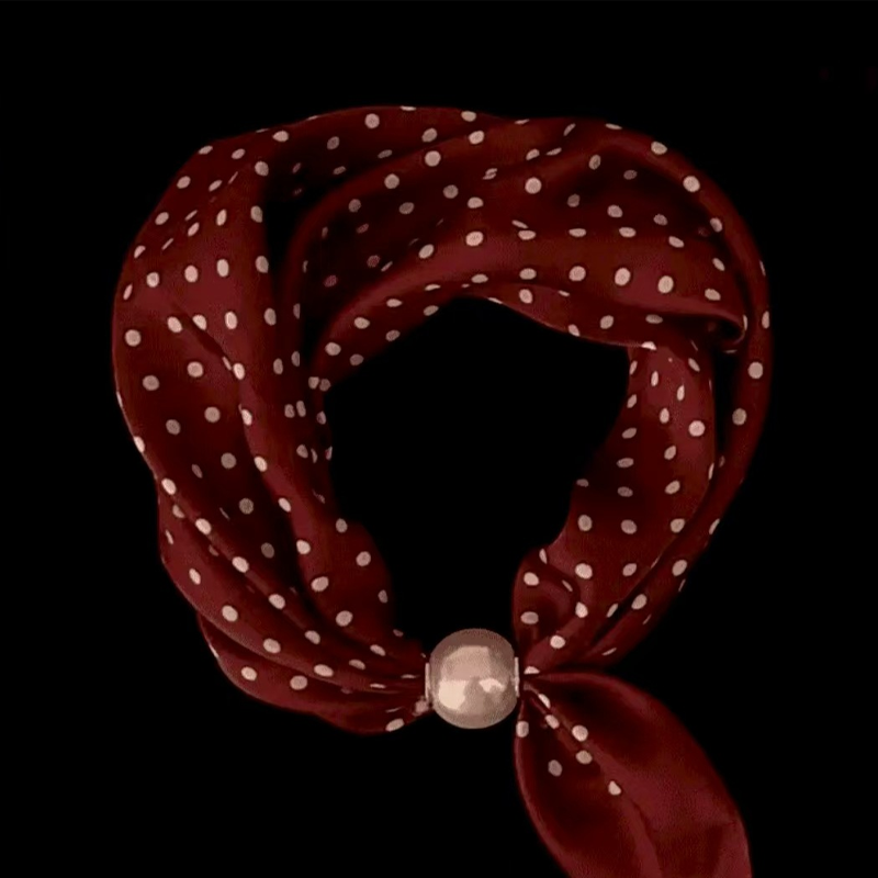 📢📢LIMITED-TIME 50% OFF!!🌸No-Tie Magnetic Pearl Clasp Soft Scarf💟Everyday Versatile Pieces