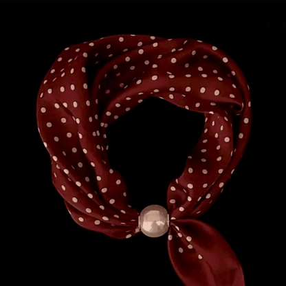 📢📢LIMITED-TIME 50% OFF!!🌸No-Tie Magnetic Pearl Clasp Soft Scarf💟Everyday Versatile Pieces