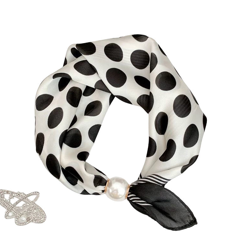 📢📢LIMITED-TIME 50% OFF!!🌸No-Tie Magnetic Pearl Clasp Soft Scarf💟Everyday Versatile Pieces