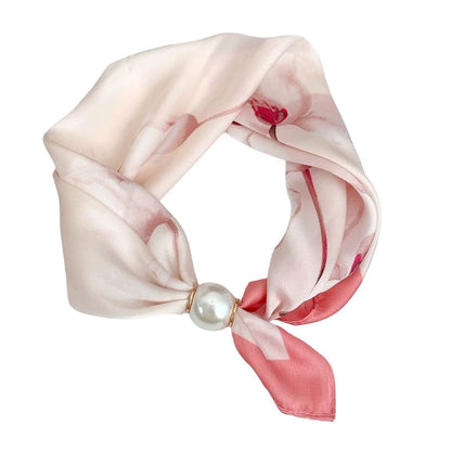 📢📢LIMITED-TIME 50% OFF!!🌸No-Tie Magnetic Pearl Clasp Soft Scarf💟Everyday Versatile Pieces