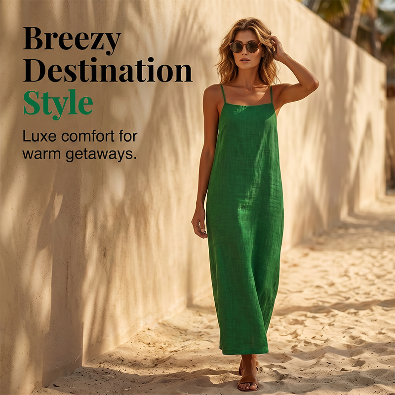 🥳2026 HOT SALE🥳💞Women's Casual Solid Color Slip Dress