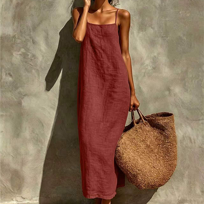 🥳2026 HOT SALE🥳💞Women's Casual Solid Color Slip Dress