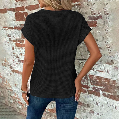 👗 50% OFF RIGHT NOW! 🦇 Women's summer T-shirt with crocheted batwing sleeves – Boho crochet, airy sleeves, and lightweight fabric – Perfect for warm days and a relaxed style ☀️