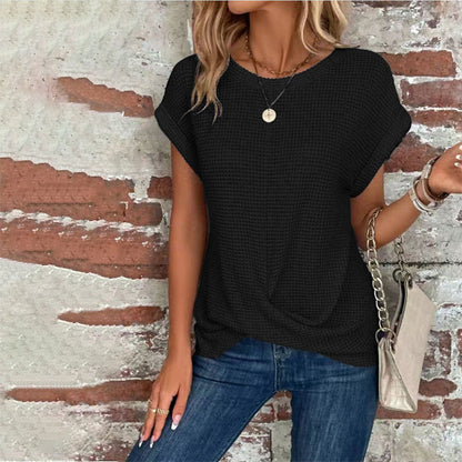 👗 50% OFF RIGHT NOW! 🦇 Women's summer T-shirt with crocheted batwing sleeves – Boho crochet, airy sleeves, and lightweight fabric – Perfect for warm days and a relaxed style ☀️