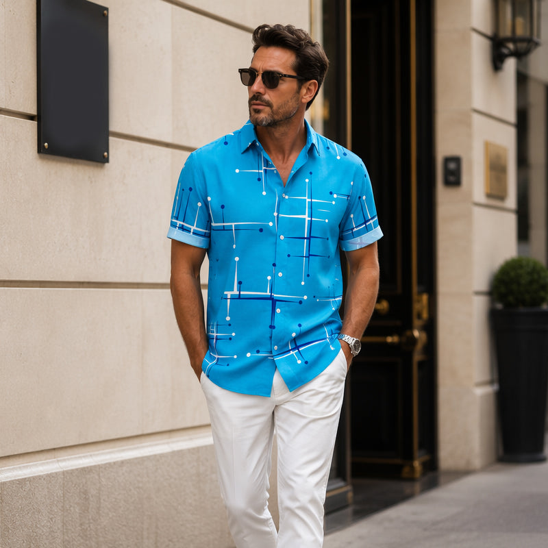 🔥2026 Bestseller  50% 0FF!!🔥Men's Relaxed Fit Button Down Shirt