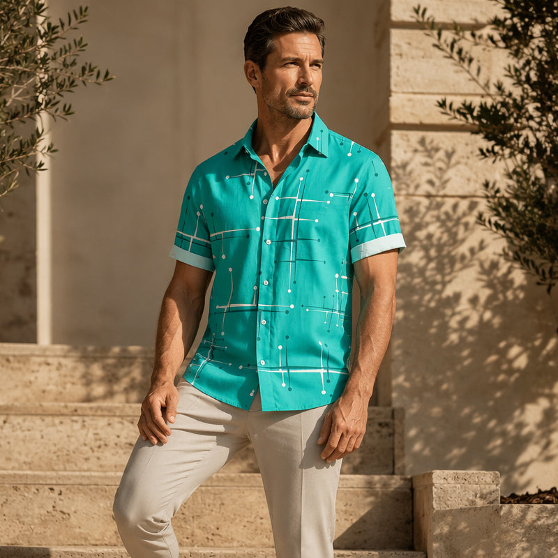 🔥2026 Bestseller  50% 0FF!!🔥Men's Relaxed Fit Button Down Shirt