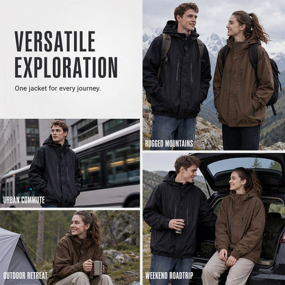 📢📢2026 HOT SALE FREE SHIPPING!!🔥Windproof Hooded Cargo Jacket Waterproof Outdoor Streetwear Coat