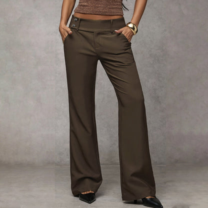 🔥2026 Bestseller Free Shipping🔥Women's Elegant Flared Suit Pants