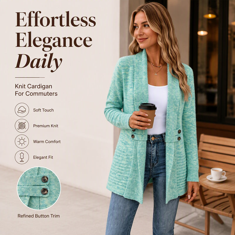 🔥 2026 Fresh Drops | Flat 50% OFF Today! 💸Women's Casual Double-Breasted Knit Cardigan