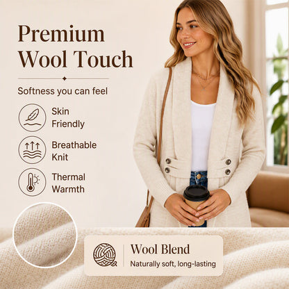 🔥 2026 Fresh Drops | Flat 50% OFF Today! 💸Women's Casual Double-Breasted Knit Cardigan