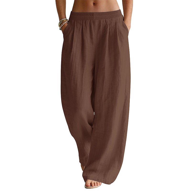 🌸Hot Sale 50% OFF👖 Women's Elastic Waist Wide-Leg Pants – Flattering Relaxed Fit For Everyday Comfort & Style 🤍