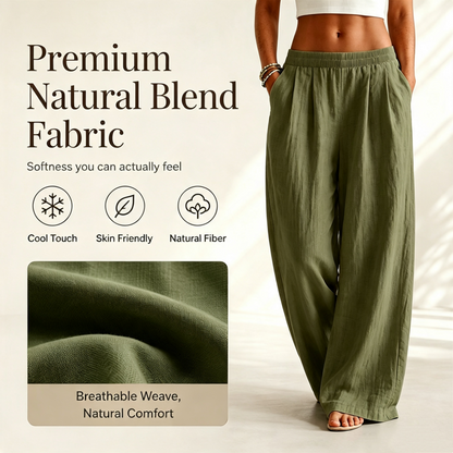 💥 Flash Sale! 2026 New Arrivals 50% OFF 🏃‍♀️Women's Elastic Waist Wide-Leg Pants