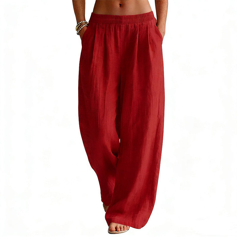 💥 Flash Sale! 2026 New Arrivals 50% OFF 🏃‍♀️Women's Elastic Waist Wide-Leg Pants