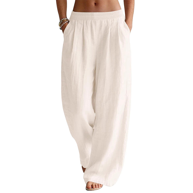 💥 Flash Sale! 2026 New Arrivals 50% OFF 🏃‍♀️Women's Elastic Waist Wide-Leg Pants