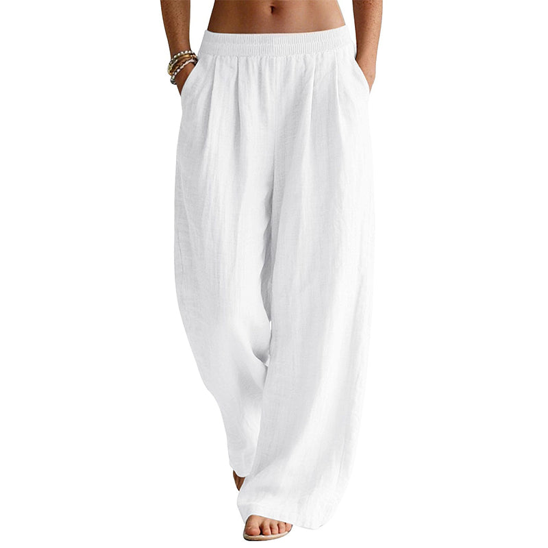💥 Flash Sale! 2026 New Arrivals 50% OFF 🏃‍♀️Women's Elastic Waist Wide-Leg Pants