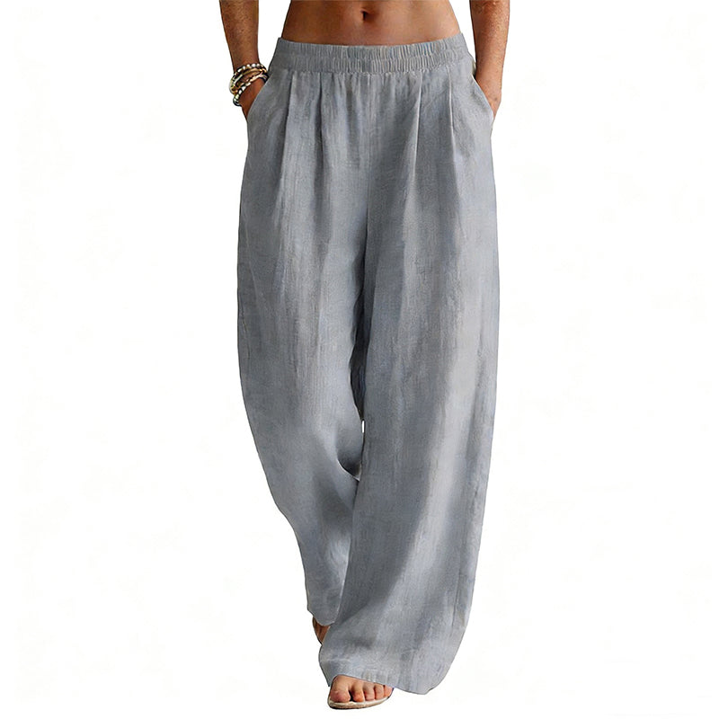 💥 Flash Sale! 2026 New Arrivals 50% OFF 🏃‍♀️Women's Elastic Waist Wide-Leg Pants