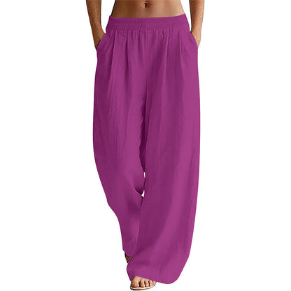 💥 Flash Sale! 2026 New Arrivals 50% OFF 🏃‍♀️Women's Elastic Waist Wide-Leg Pants