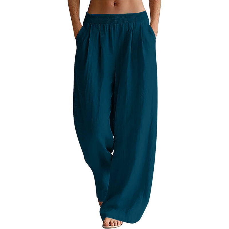💥 Flash Sale! 2026 New Arrivals 50% OFF 🏃‍♀️Women's Elastic Waist Wide-Leg Pants
