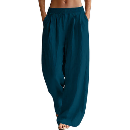 💥 Flash Sale! 2026 New Arrivals 50% OFF 🏃‍♀️Women's Elastic Waist Wide-Leg Pants