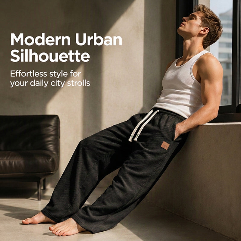 🚨 2026 New Arrivals | 50% OFF & FREE SHIPPING!  🛍️ Men's Casual Wide Leg Sweatpants-Soft Fabric,Relaxed Fit, Adjustable Waist