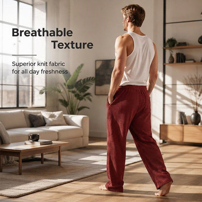 🚨 2026 New Arrivals | 50% OFF & FREE SHIPPING!  🛍️ Men's Casual Wide Leg Sweatpants-Soft Fabric,Relaxed Fit, Adjustable Waist