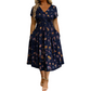 💃💃Summer Hot Sale 70% OFF🌿⏳Women's V-Neck Floral Print Dress with Twist Waist