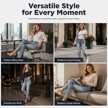 🎁New Arrivals 55% OFF💥Women's High Waisted Slimming Skinny Jeans