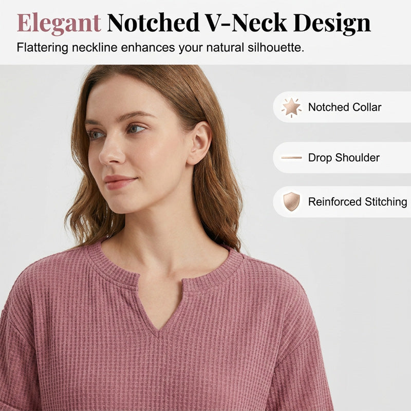 📢📢2026 HOT SALE !!🔥Women's Casual V-neck Patchwork Short-Sleeved Shirt