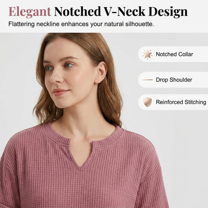 📢📢2026 HOT SALE !!🔥Women's Casual V-neck Patchwork Short-Sleeved Shirt