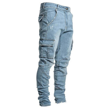 🔥2026 Bestseller Free Shipping🔥Slim Fit Denim Cargo Pants
