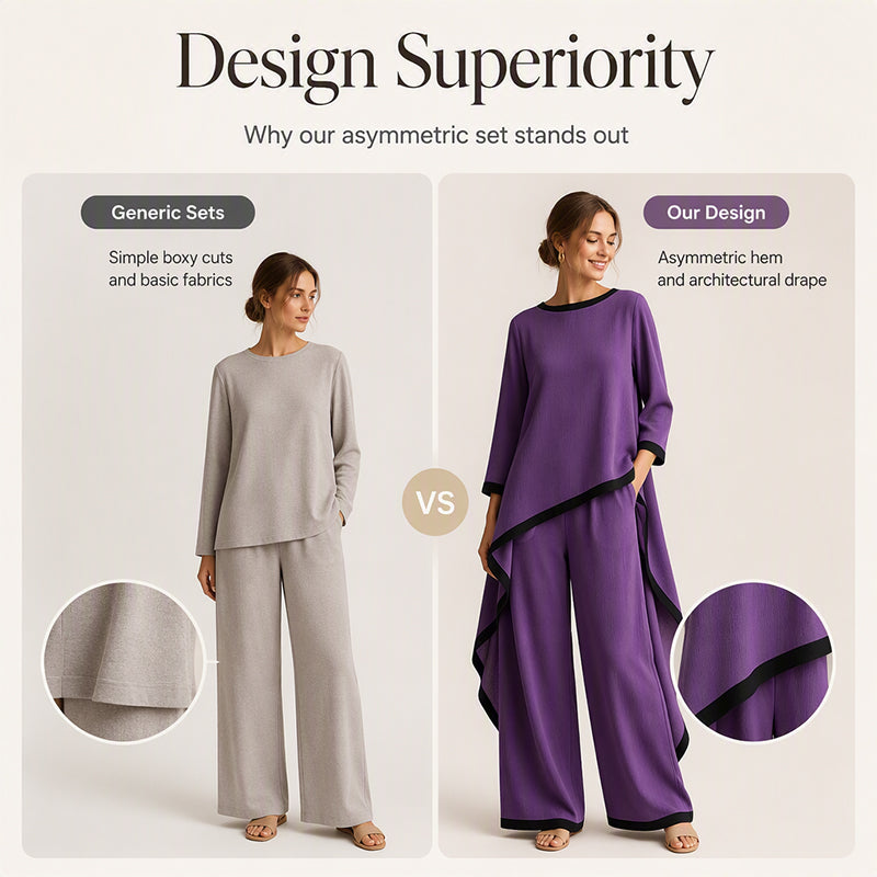 🛍️New Arrivals & Special Offer👗Women's Casual Tunic and Wide Leg Pants Set