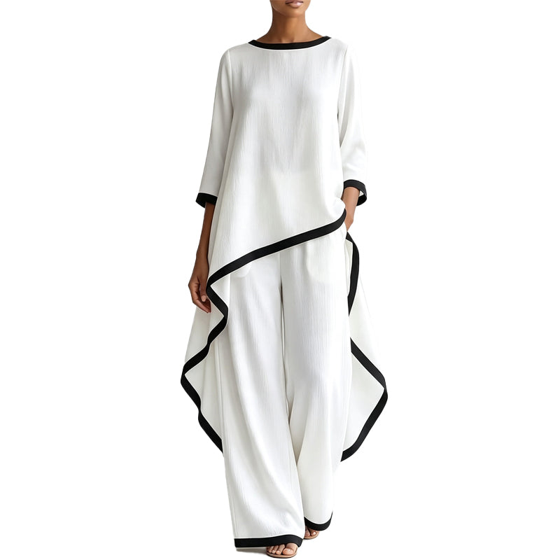 🛍️New Arrivals & Special Offer👗Women's Casual Tunic and Wide Leg Pants Set