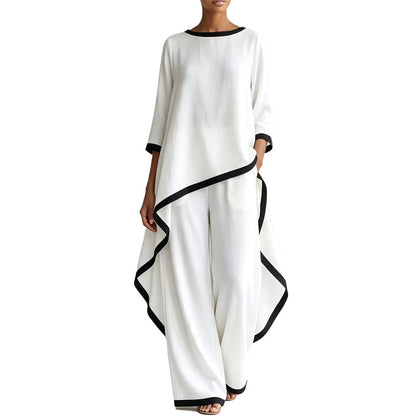 🛍️New Arrivals & Special Offer👗Women's Casual Tunic and Wide Leg Pants Set