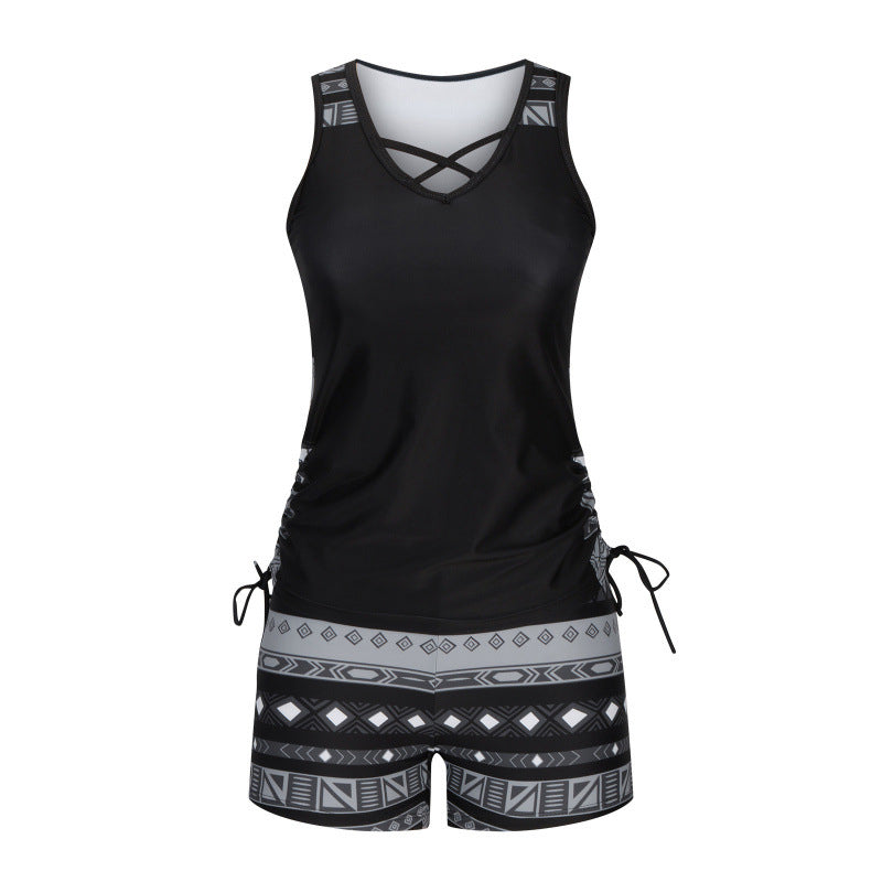 🔥 2026 Fresh Drops | Flat 60% OFF Today! 💸Women's Printed Two-Piece Tankini Swimsuit