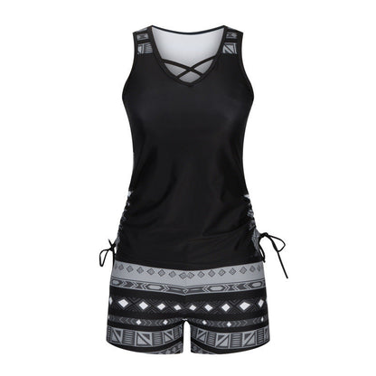 🔥 2026 Fresh Drops | Flat 60% OFF Today! 💸Women's Printed Two-Piece Tankini Swimsuit