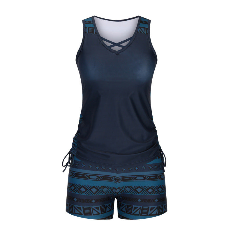🔥 2026 Fresh Drops | Flat 60% OFF Today! 💸Women's Printed Two-Piece Tankini Swimsuit