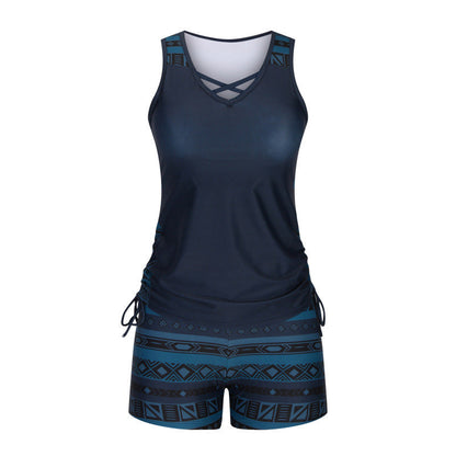 🔥 2026 Fresh Drops | Flat 60% OFF Today! 💸Women's Printed Two-Piece Tankini Swimsuit
