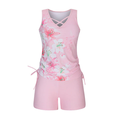 🔥 2026 Fresh Drops | Flat 60% OFF Today! 💸Women's Printed Two-Piece Tankini Swimsuit