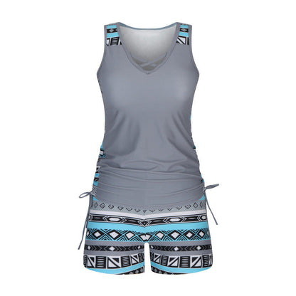 🔥 2026 Fresh Drops | Flat 60% OFF Today! 💸Women's Printed Two-Piece Tankini Swimsuit