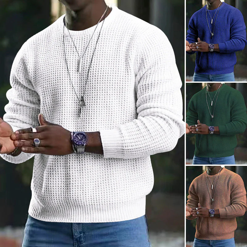 ✨2026 Collection at 50% OFF & FREE SHIPPING🎁JMIERR Men's Crewneck Sweater Soft Casual Sweaters Classic Long Sleeve Pullover Sweaters with Ribbing Edge