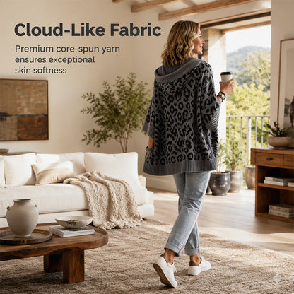 🔥 2026 Fresh Drops | Flat 50% OFF & FREE SHIPPING Today! 💸Women’s Leopard Print Knitted Hoodie 