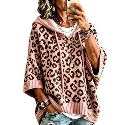 ✨New Arrivals: 50% Off-Women’s Leopard Print Knitted Hoodie 