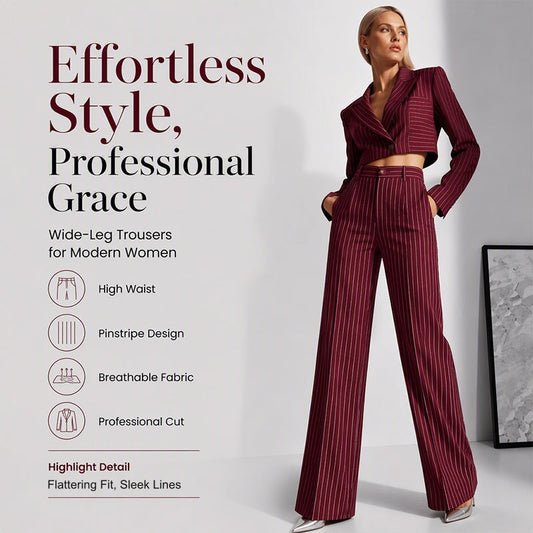 Feel Comfortable, Look Flattering | High-Waisted Wide-Leg Trousers