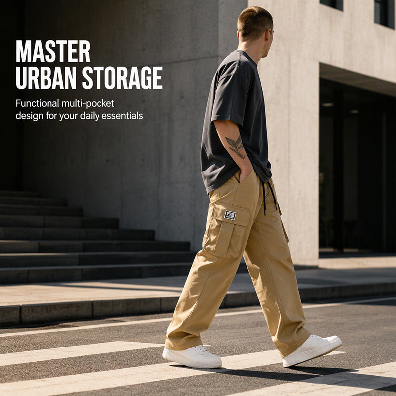🔥 2026 Fresh Drops | Flat 50% OFF &FREE SHIPPING Today! 💸Men's Casual Loose Fit Cargo Pants