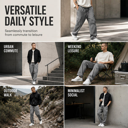 🔥 2026 Fresh Drops | Flat 50% OFF &FREE SHIPPING Today! 💸Men's Casual Loose Fit Cargo Pants