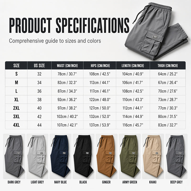 🔥 2026 Fresh Drops | Flat 50% OFF &FREE SHIPPING Today! 💸Men's Casual Loose Fit Cargo Pants
