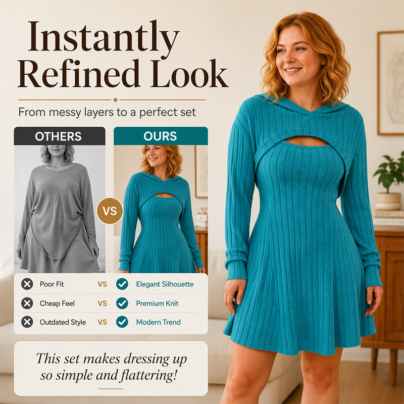 🥳2026 HOT SALE 50% Off & Free Shipping🥳💞50K+ SOLD!🌸💞Women's 2-Piece Ribbed Knit Outfit