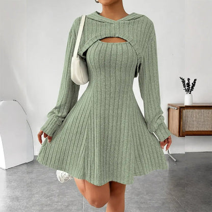 🥳2026 HOT SALE 50% Off & Free Shipping🥳💞50K+ SOLD!🌸💞Women's 2-Piece Ribbed Knit Outfit